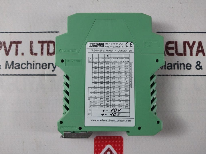Phoenix Contact Mcr-c-ui-ui-dci Signal Conditioner