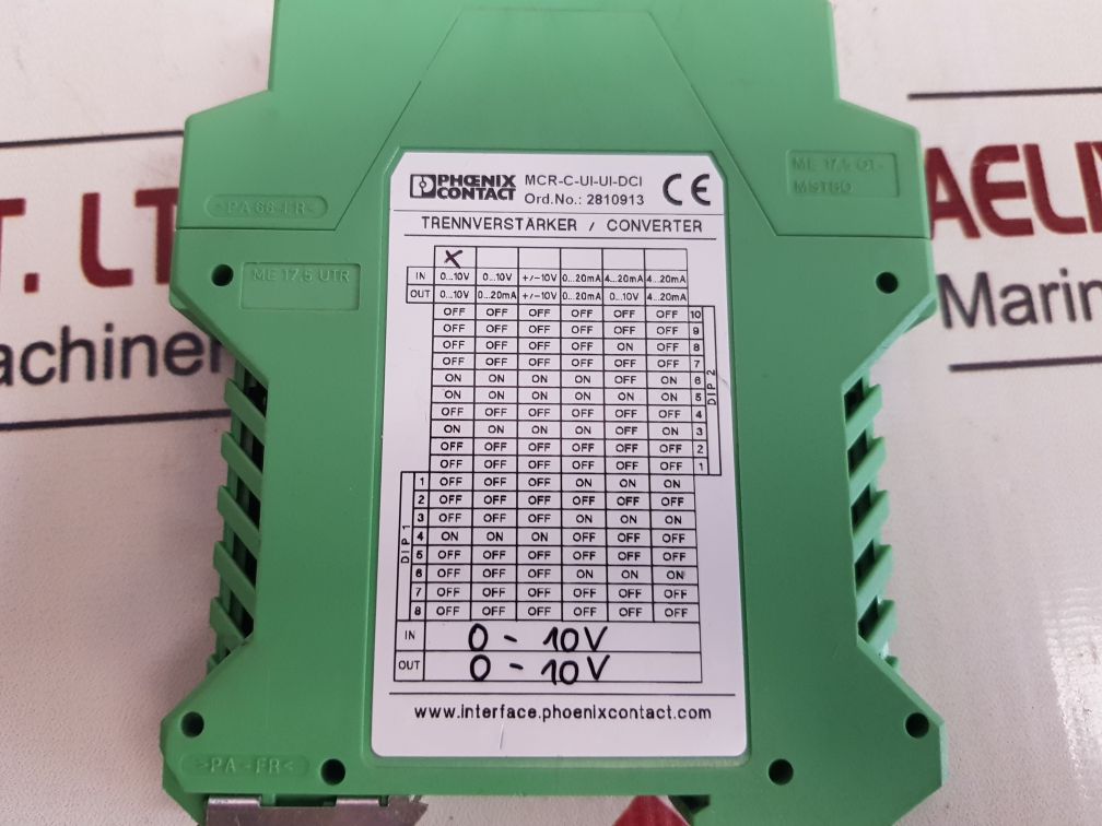 Phoenix Contact Mcr-c-ui-ui-dci Isolation Amplifier/Converter 2810913