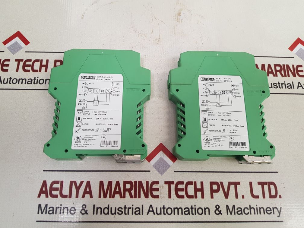 Phoenix Contact Mcr-c-ui-ui-dci Isolating Amplifier 2810913