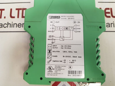 Phoenix Contact Mcr-c-ui-ui-dci Isolating Amplifier 2810913 +65°C