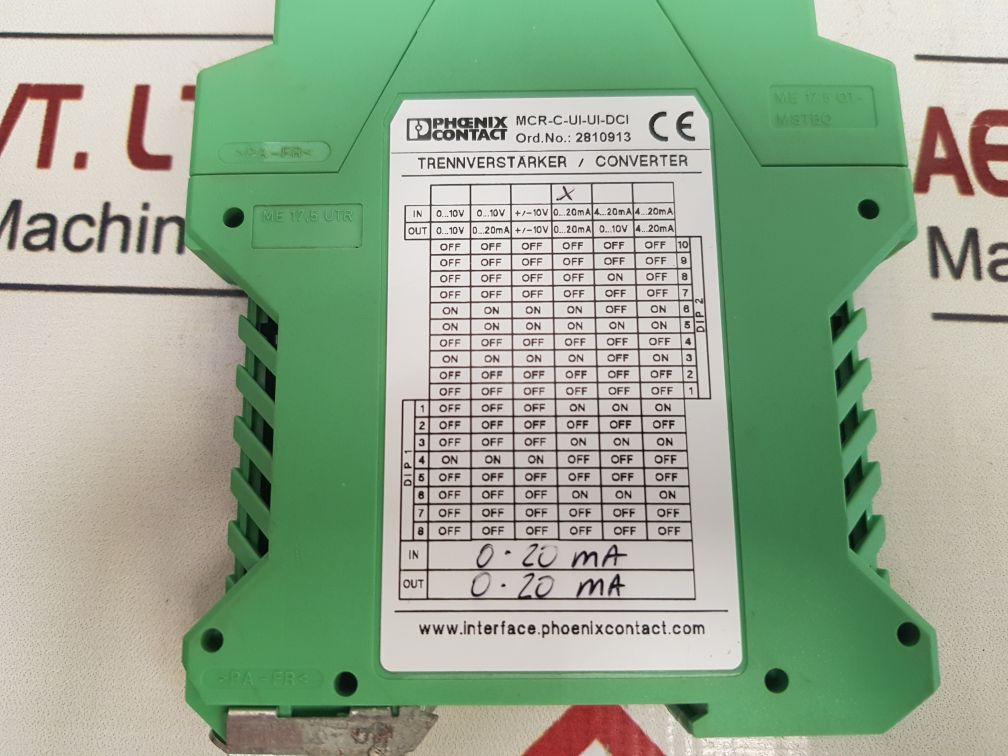 Phoenix Contact Mcr-c-ui-ui-dci Isolating Amplifier 2810913 +65°C