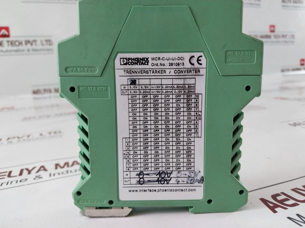 Phoenix Contact Mcr-c-ui-ui-dci Isolating Amplifier 2810913