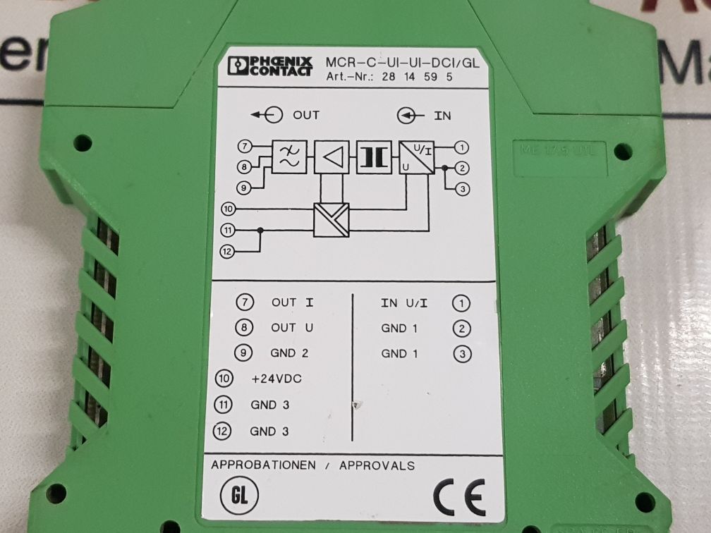 Phoenix Contact Mcr-c-ui-ui-dci/Gl Converter 65°C