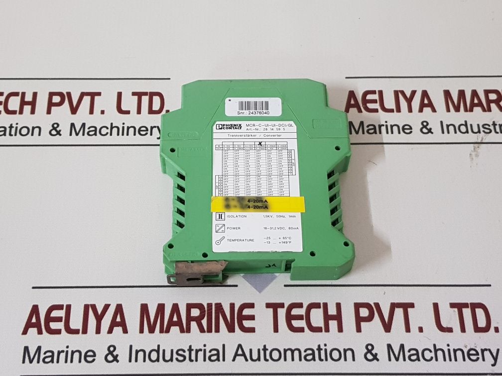 Phoenix Contact Mcr-c-ui-ui-dci/Gl Converter 65°C