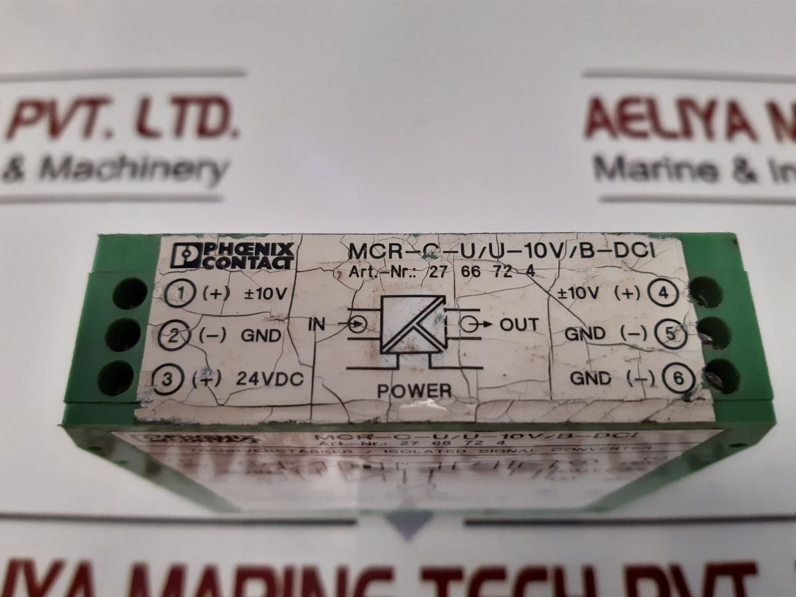 Phoenix Contact Mcr-c-u/U-10V/B-dci Isolated Signal Converter 24V Dc