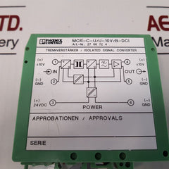 Phoenix Contact Mcr-c-u/U-10V/B-dci Isolated Signal Converter 24V Dc