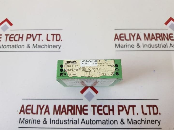 Phoenix Contact Mcr-c-u/U-a Isolated Signal Converter 27 81 66 0