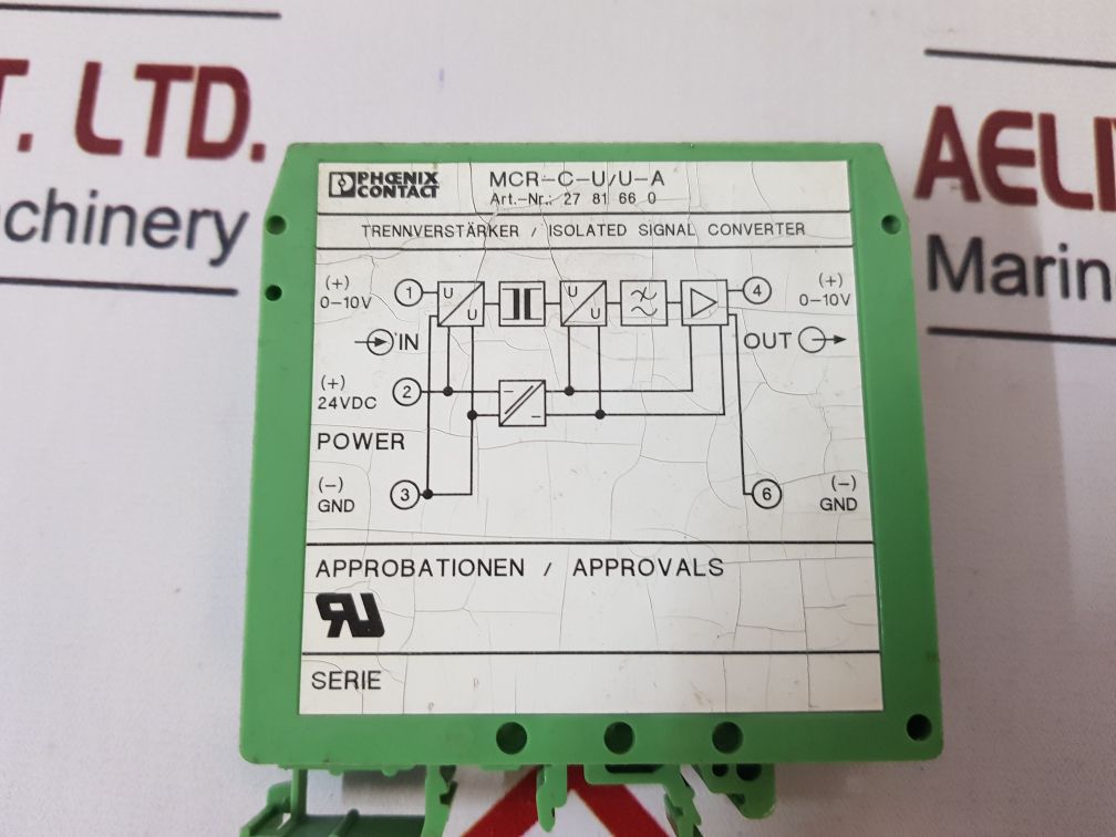 Phoenix Contact Mcr-c-u/U-a Isolated Signal Converter 2781660