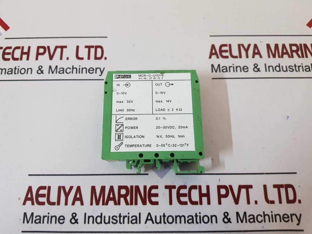 Phoenix Contact Mcr-c-u/U-e Isolated Signal Converter 2781725