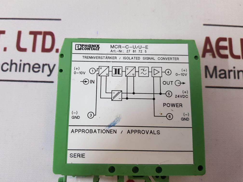 Phoenix Contact Mcr-c-u/U-e Isolated Signal Converter 2781725