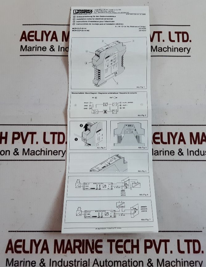 Phoenix contact mcr-clp-ui-i-4 converter module