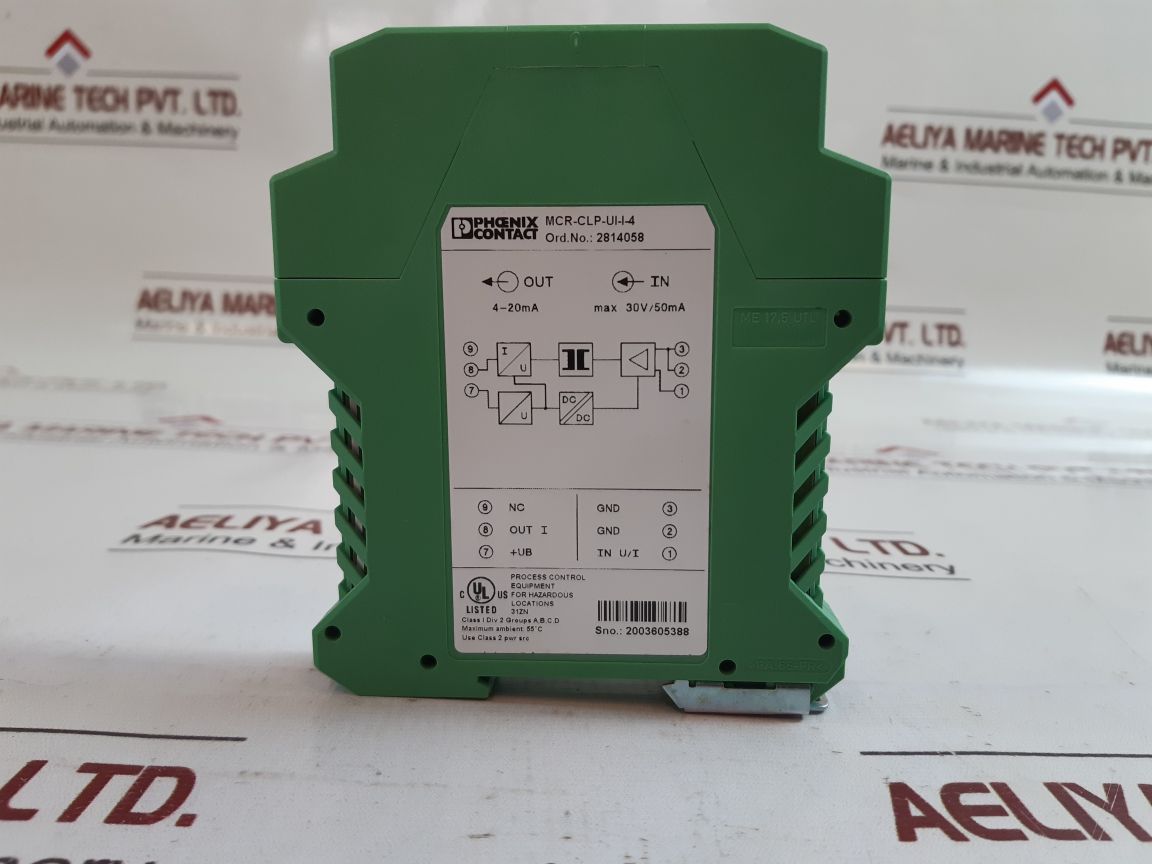Phoenix contact mcr-clp-ui-i-4 converter module