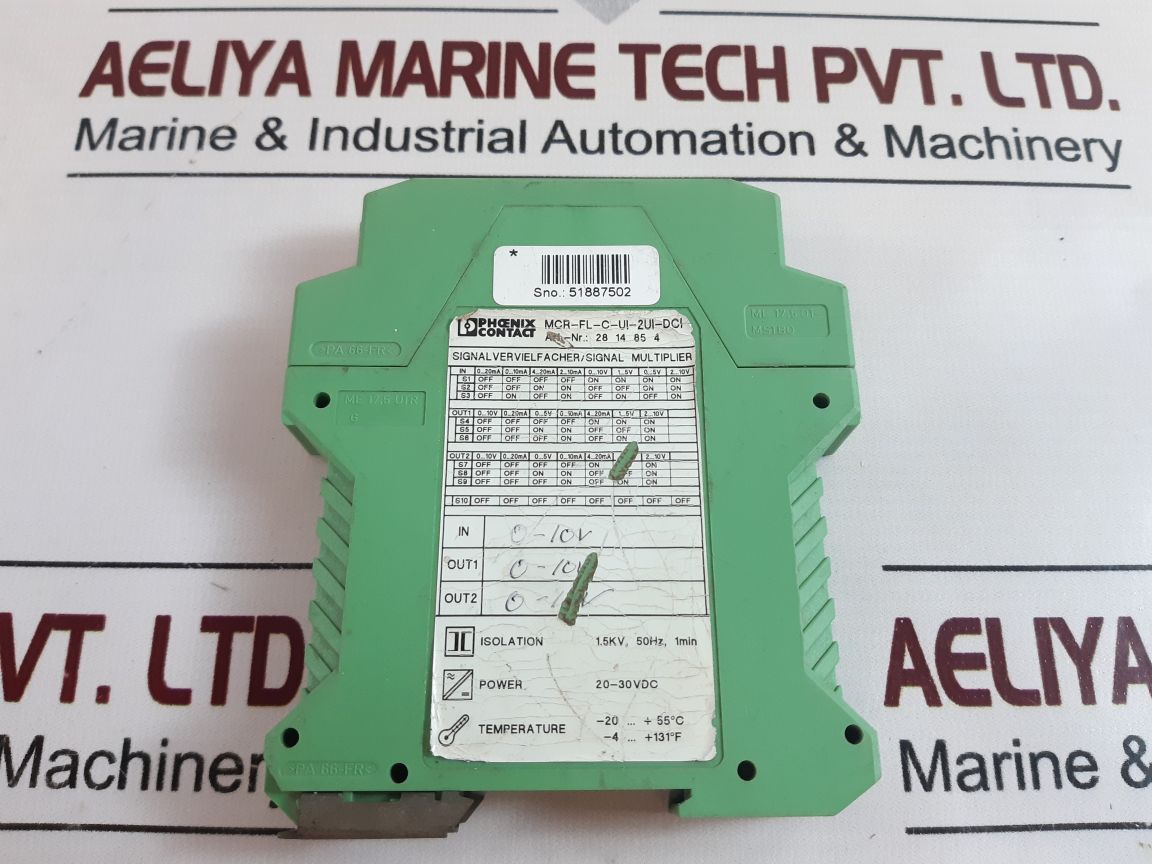 Phoenix Contact Mcr-fl-c-ui-2Ui-dci Signal Multiplier 2814854
