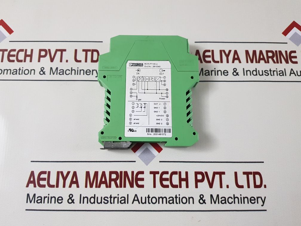Phoenix Contact Mcr-pt100-u Temperature Measurement Sensor Module 2810340
