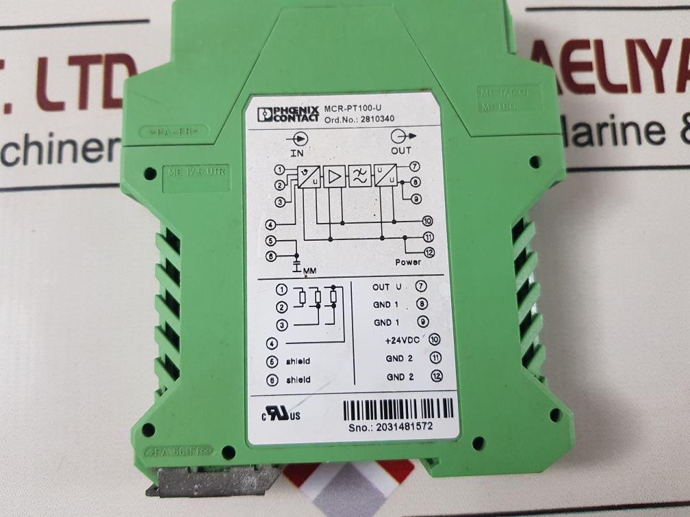 Phoenix Contact Mcr-pt100-u Temperature Measurement Sensor Module 2810340
