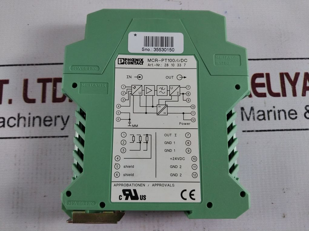 Phoenix Contact Mcr-pt100/I/Dc Temperature Transducer 28 10 33 7