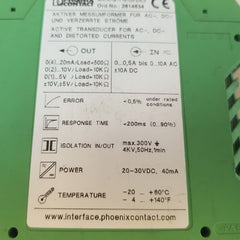 Phoenix Contact Mcr-s-1-5-ui-dci Current Transducer 2814634
