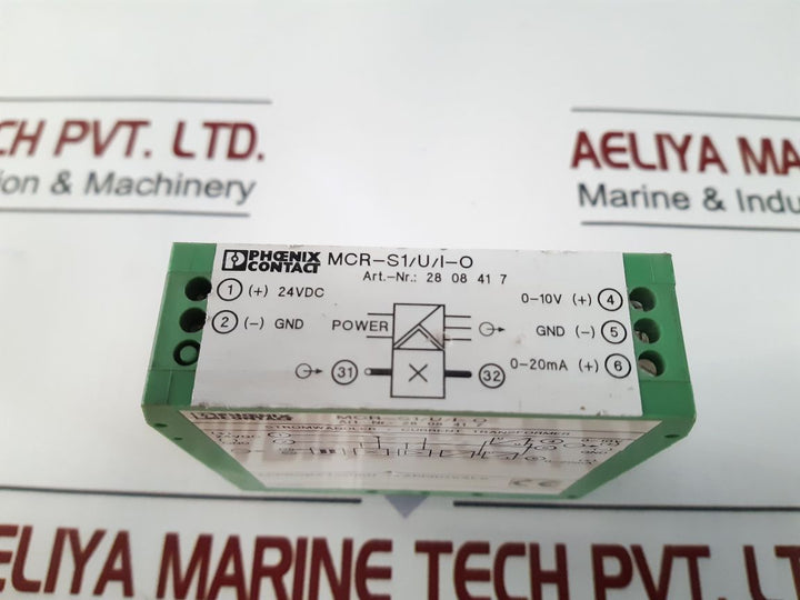 Phoenix Contact Mcr-s1/U/I-o Current Transformer 20-3020-30Vdc