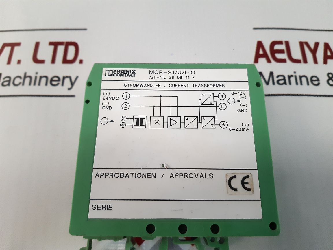 Phoenix Contact Mcr-s1/U/I-o Current Transformer 20-3020-30Vdc