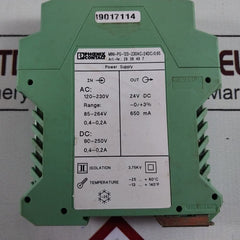Phoenix Contact Mini-ps-120-230Ac/24Dc/0.65 Power Supply