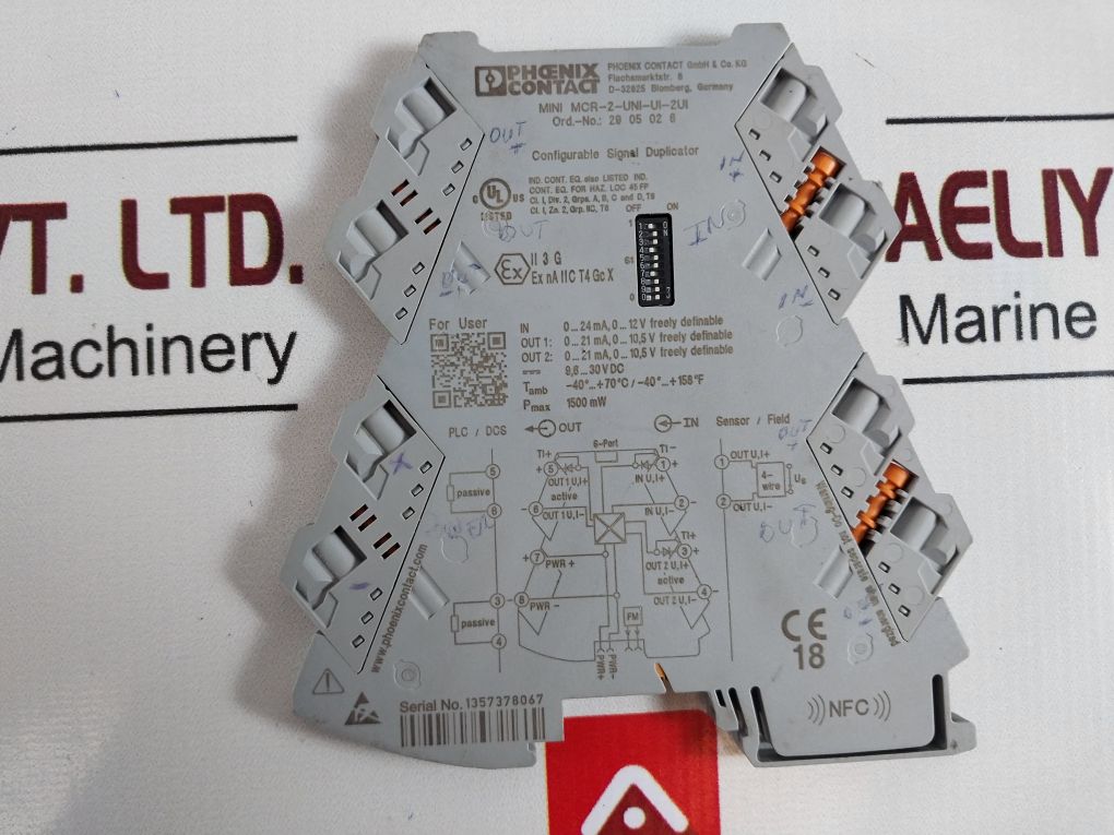 Phoenix Contact Mini Mcr-2-uni-ui-2Ui Configurable Signal Duplicator 29 05 02 6
