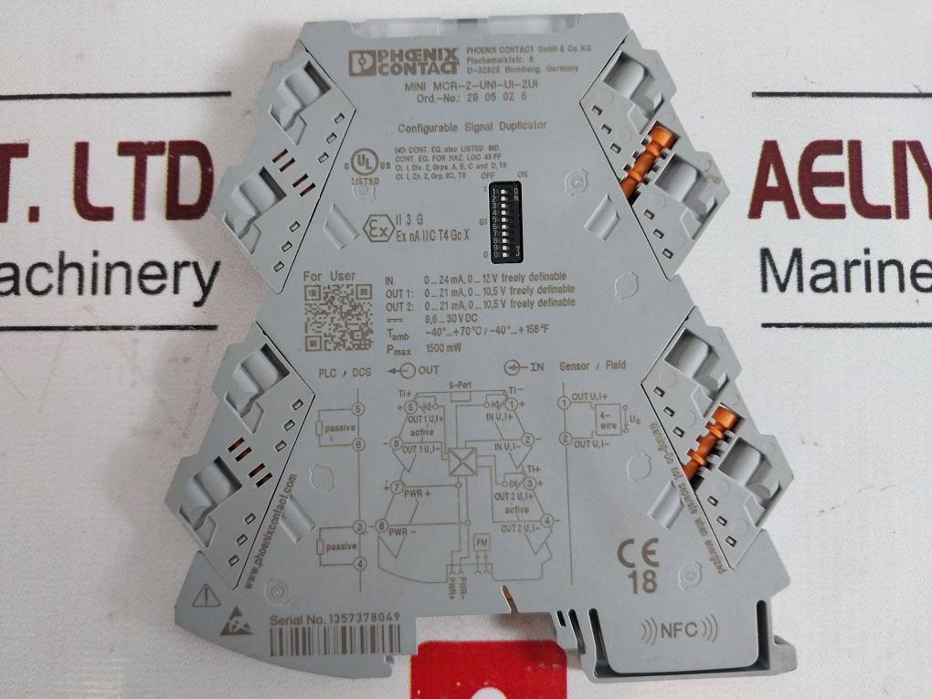 Phoenix Contact Mini Mcr-2-uni-ui-2Ui Configurable Signal Duplicator