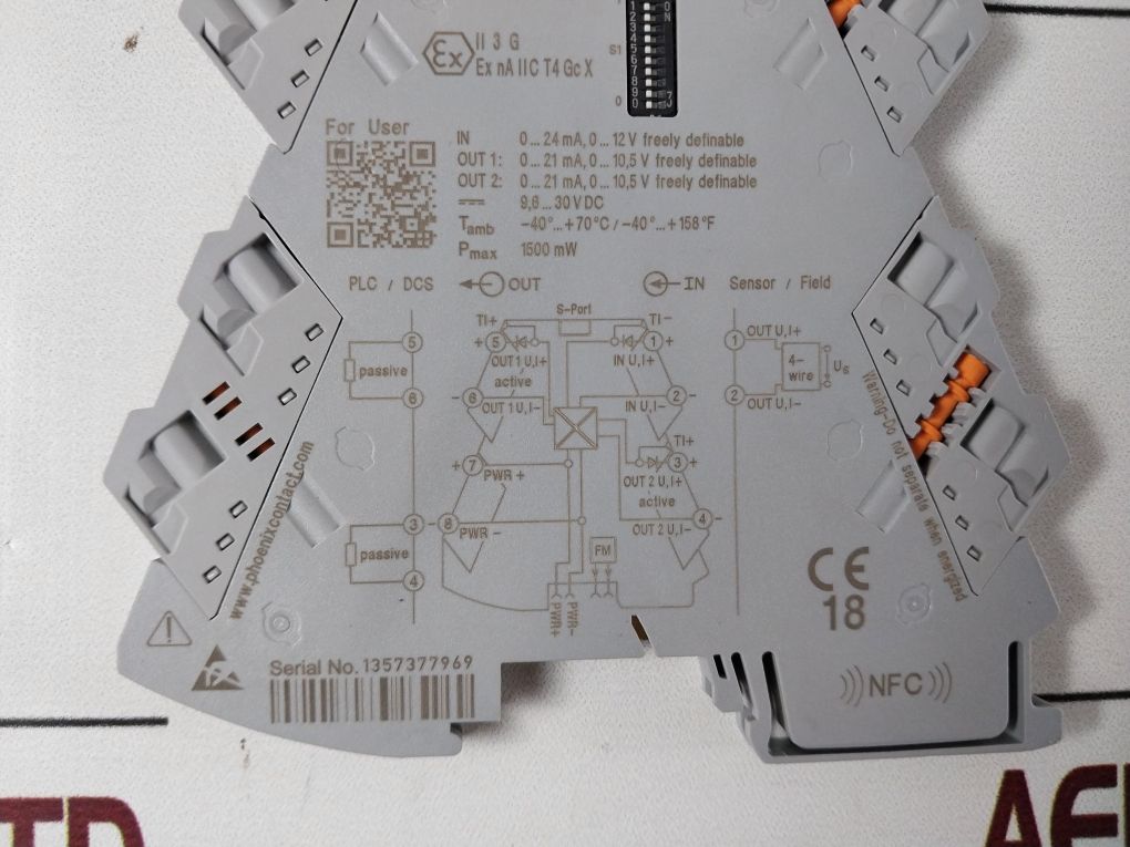 Phoenix Contact Mini Mcr-2-uni-ui-2Ui Configurable Signal Duplicator 