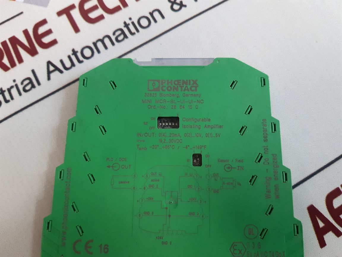 Phoenix Contact Mini Mcr-sl-ui-ui-nc Configurable Isolating Amplifier