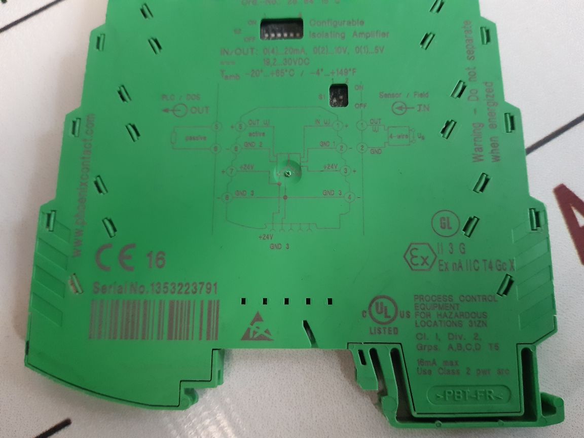 Phoenix Contact Mini Mcr-sl-ui-ui-nc Configurable Isolating Amplifier