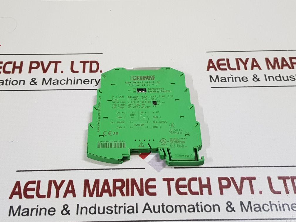 Phoenix Contact Mini Mcr-sl-ui-ui-sp Configurable Isolating Amplifier