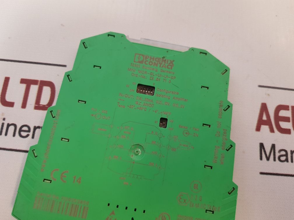 Phoenix Contact Mini Mcr-sl-ui-ui-sp Isolating Amplifier 2864710