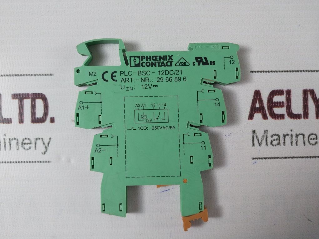 Phoenix Contact Plc-bsc-12Dc/21 Terminal Block Relay Module 250 Vac 6A