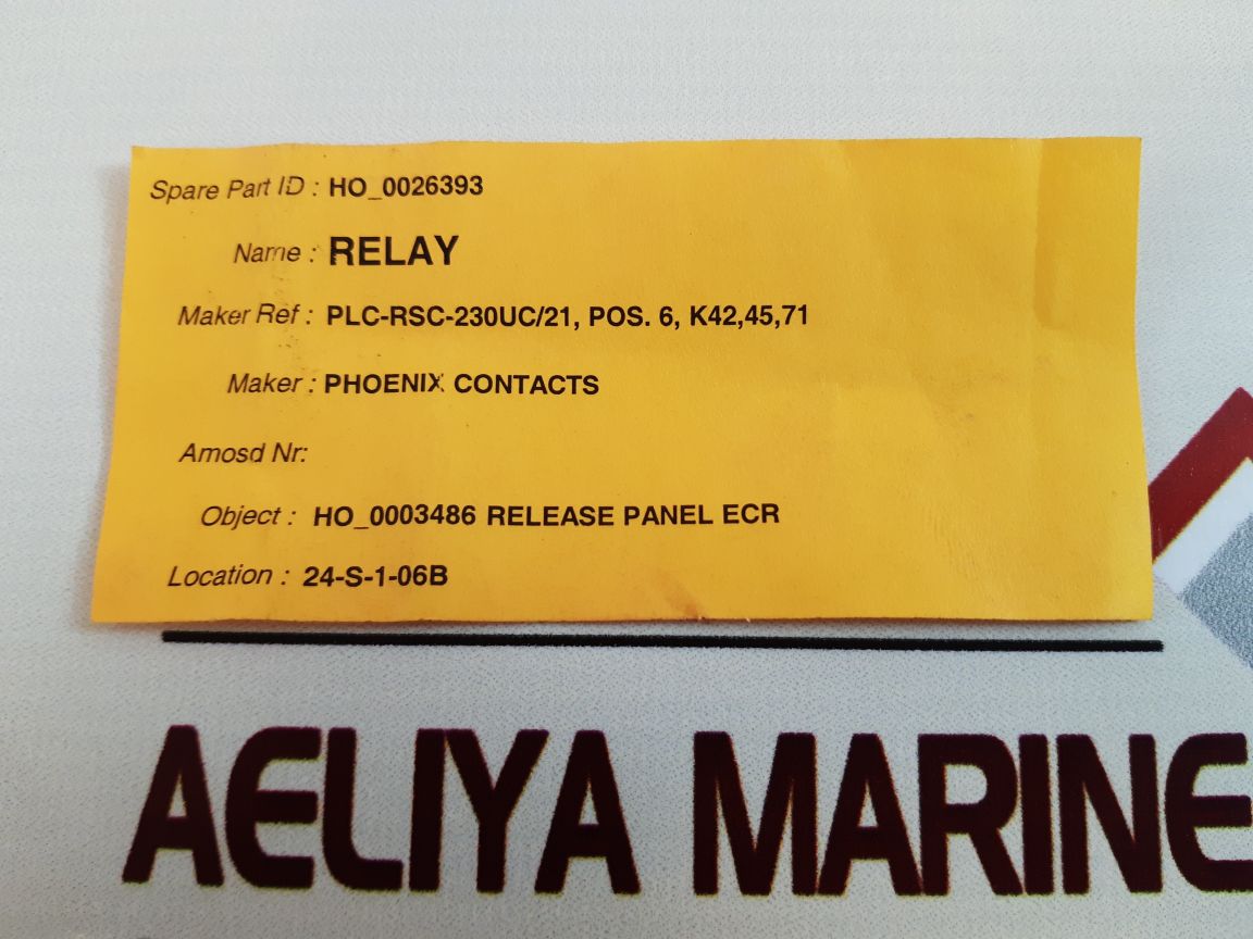 Phoenix contact plc-bsc-230uc/21 relay