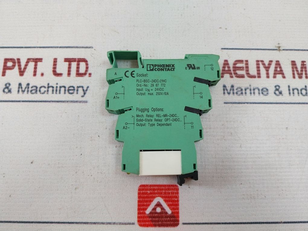 Phoenix Contact Plc-bsc-24Dc/21Hc Relay Base 24Vdc