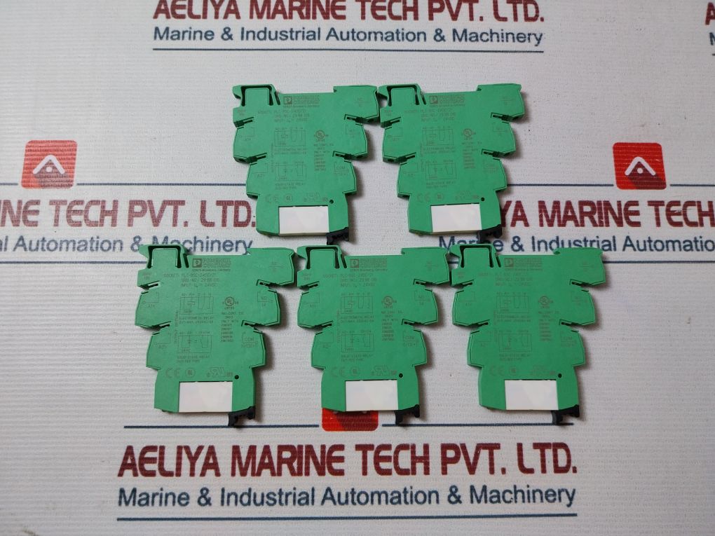Lot Of 5X Phoenix Contact Plc-bsc-24Dc Relay Base 2966016
