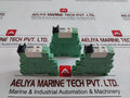 Lot Of 4X Phoenix Contact Plc-bsc-24Uc/21-21 Terminal Block 2967028
