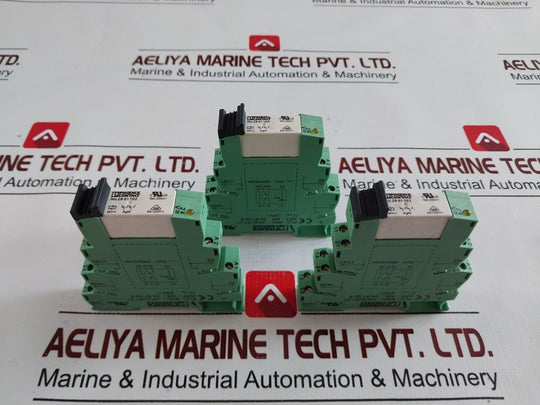 Lot Of 4X Phoenix Contact Plc-bsc-24Uc/21-21 Terminal Block 2967028
