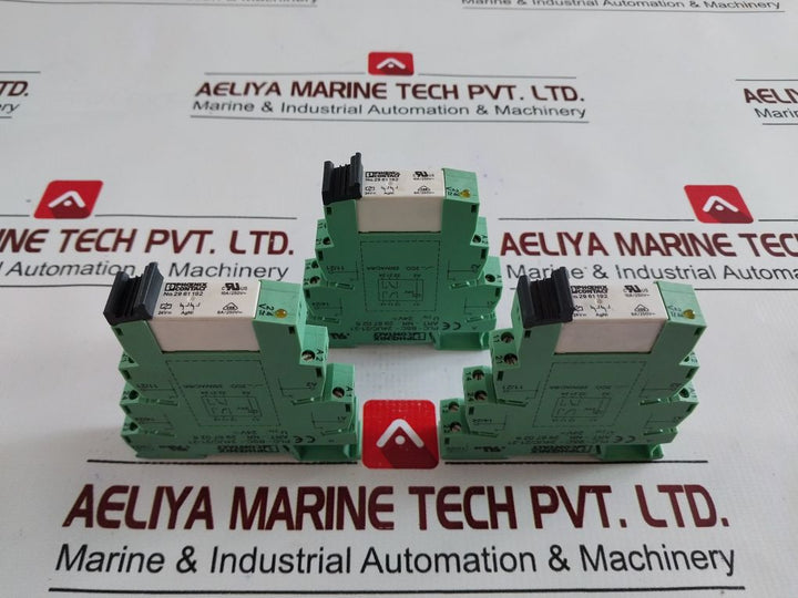 Lot Of 4X Phoenix Contact Plc-bsc-24Uc/21-21 Terminal Block 2967028

