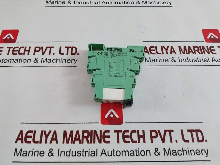 Lot Of 4X Phoenix Contact Plc-bsc-24Uc/21-21 Terminal Block 2967028