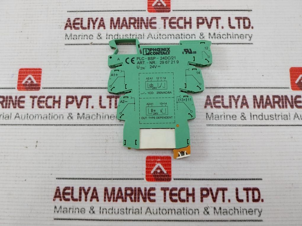 Phoenix Contact Plc-bsp-24Dc/21 Relay With Socket 6A 250V
