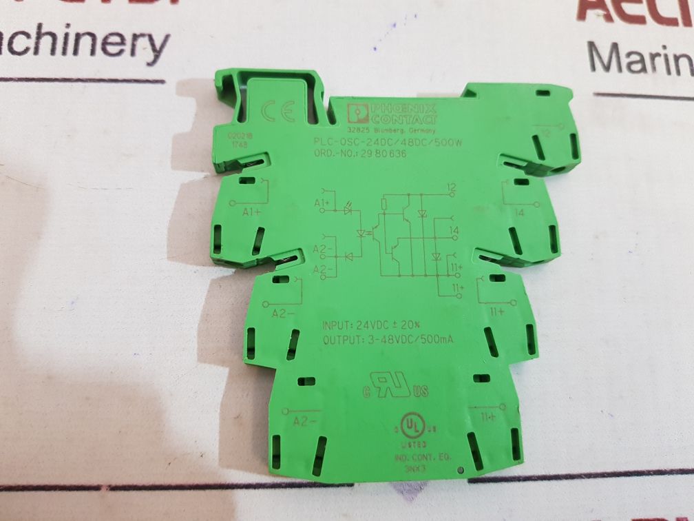 Phoenix Contact Plc-osc-24Dc/48Dc/500W Solid State Relay