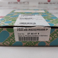 Phoenix Contact Psm-me-rs232/Rs485-p Interface Converter