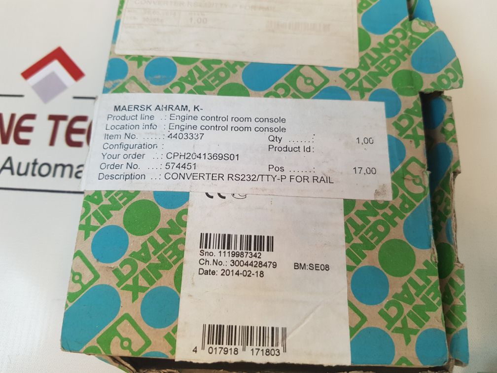 Phoenix Contact Psm-me-rs232Tty-p Interface Converter
