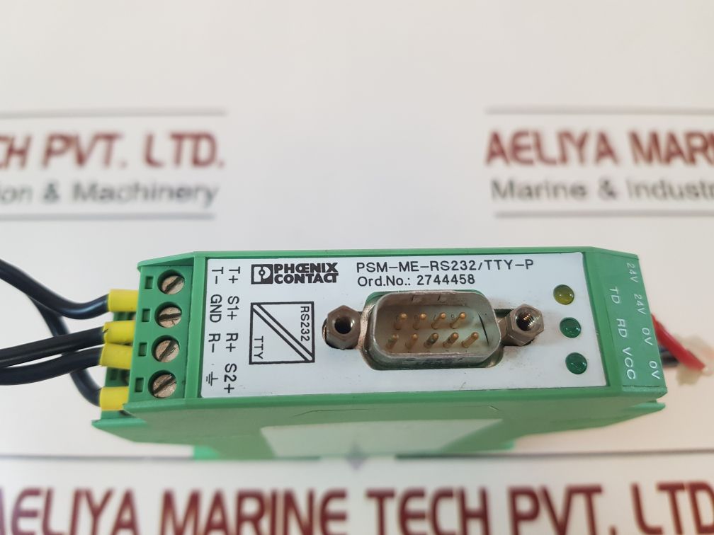 Phoenix Contact PSM-ME-RS232/TTY-P Rail Mount Converter. – Aeliya ...
