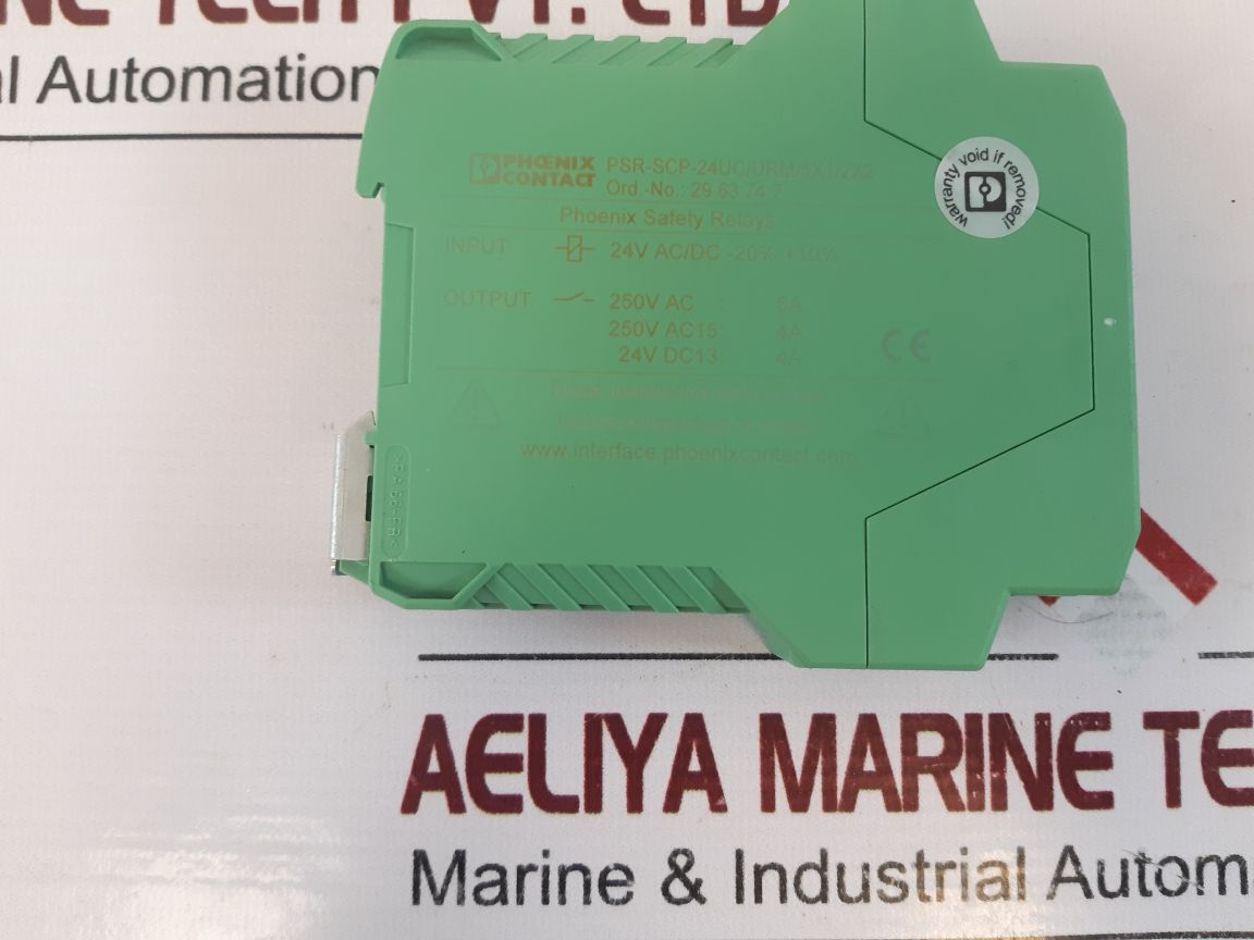 Phoenix Contact Psr-scp-24Uc/Urm/5X1/2X2 Safety Relay 2963747