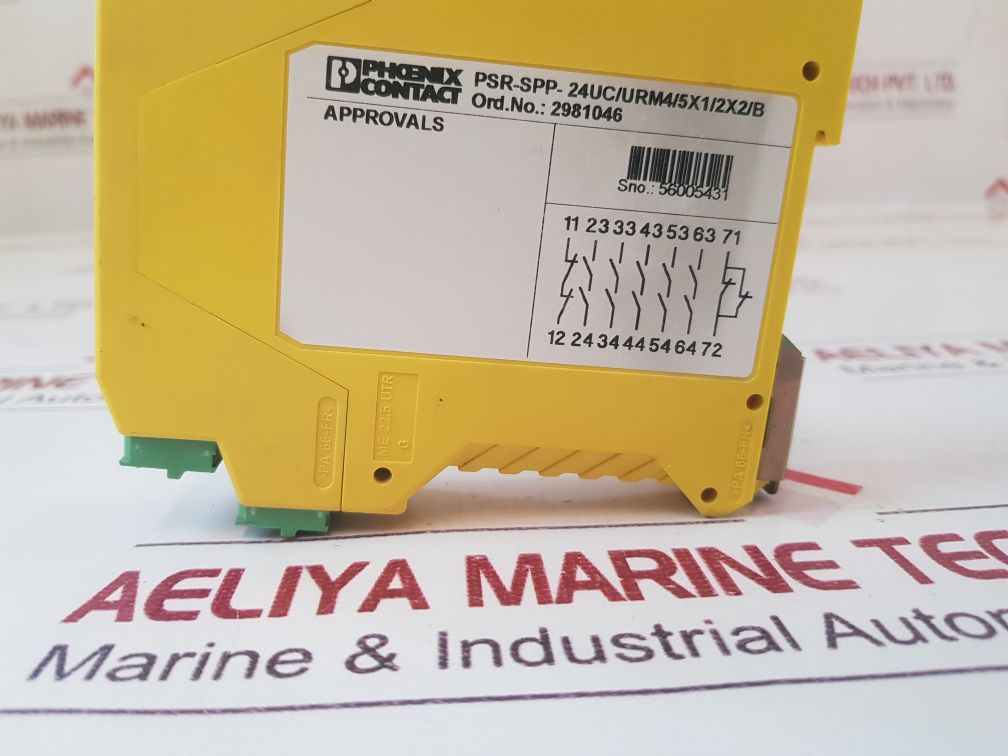 Phoenix Contact Psr-spp- 24UcUrm45X12X2B Safety Relays 2981046