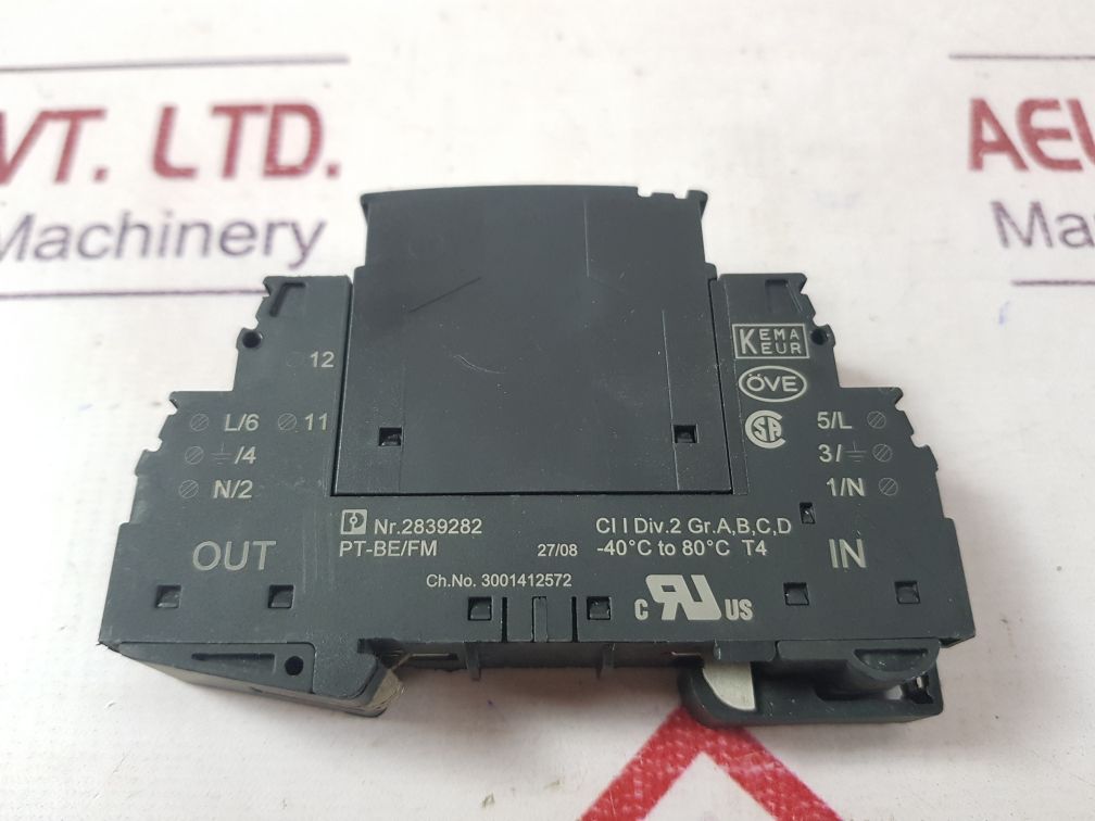 Phoenix Contact Pt 2-pe/S 230Ac-st Plugtrab
