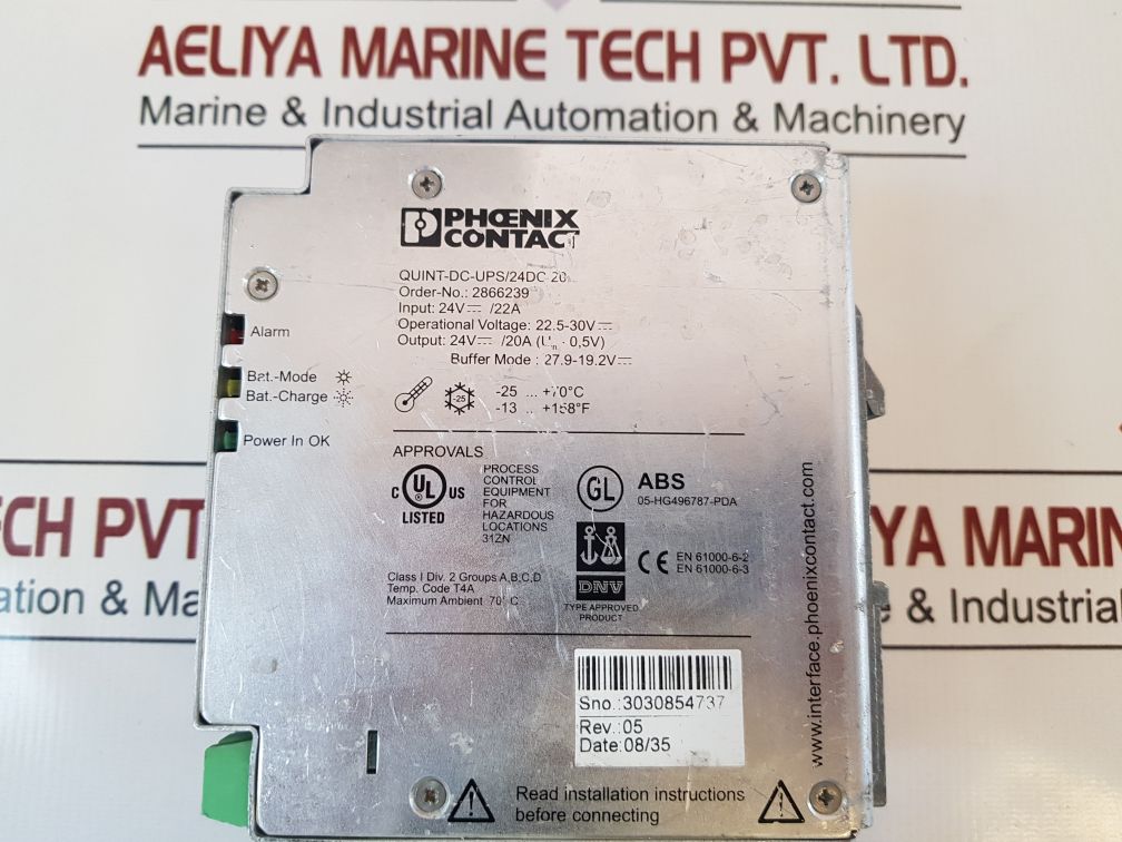 Phoenix Contact Quint-dc-ups/24Dc-20 Power Supply