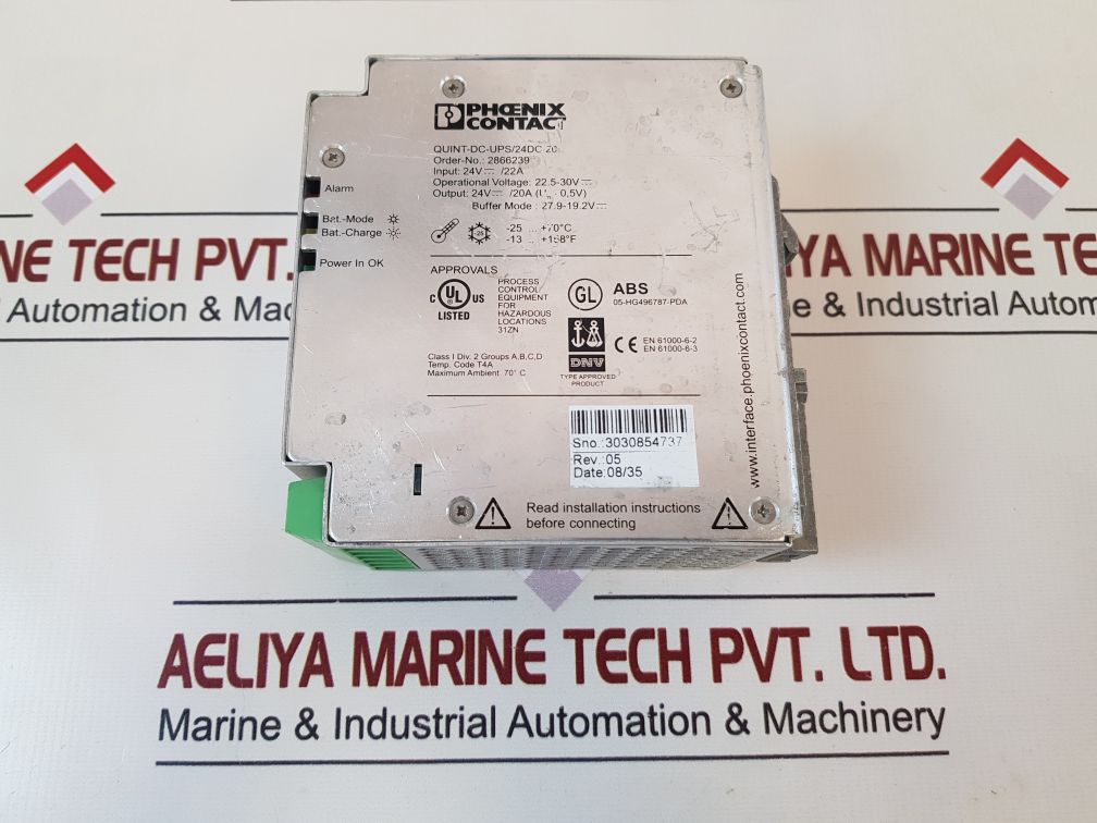 Phoenix Contact Quint-dc-ups/24Dc-20 Power Supply
