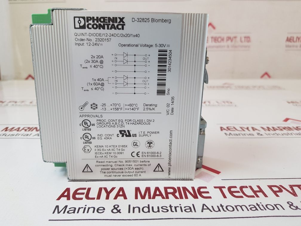 Phoenix Contact Quint-diode12-24Dc2X201X40 Module